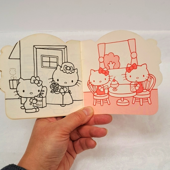 Vintage "KITTY'S LITTLE ERRANDS " COLORING BOOK by Sanrio 1976 made in J… - Picture 12 of 14